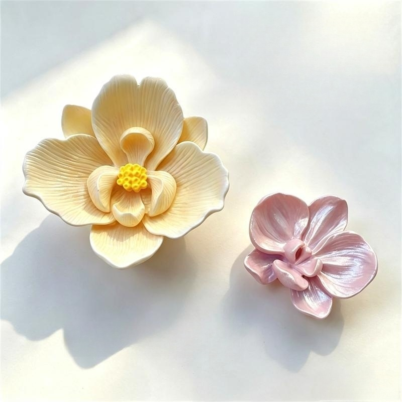 Perfume Fragrance Oils For Candles - Molde de Silicone 3D de Orquídea