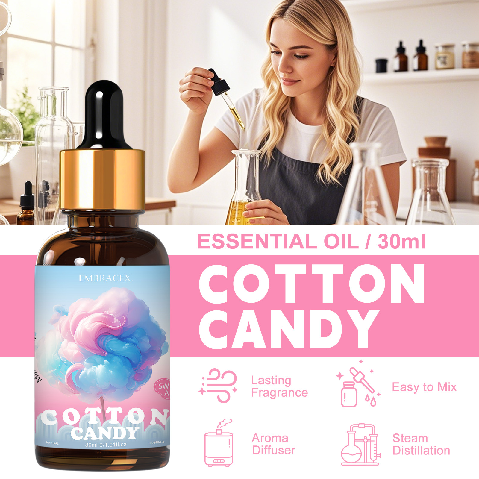 Óleos Essenciais de Algodão Do - Perfume Fragrance Oils For Candles avaliação e preço