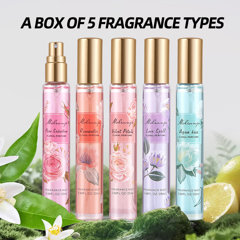 Conjunto de 5 Perfumes Feminin - Perfume Fragrance Mist avaliação e preço