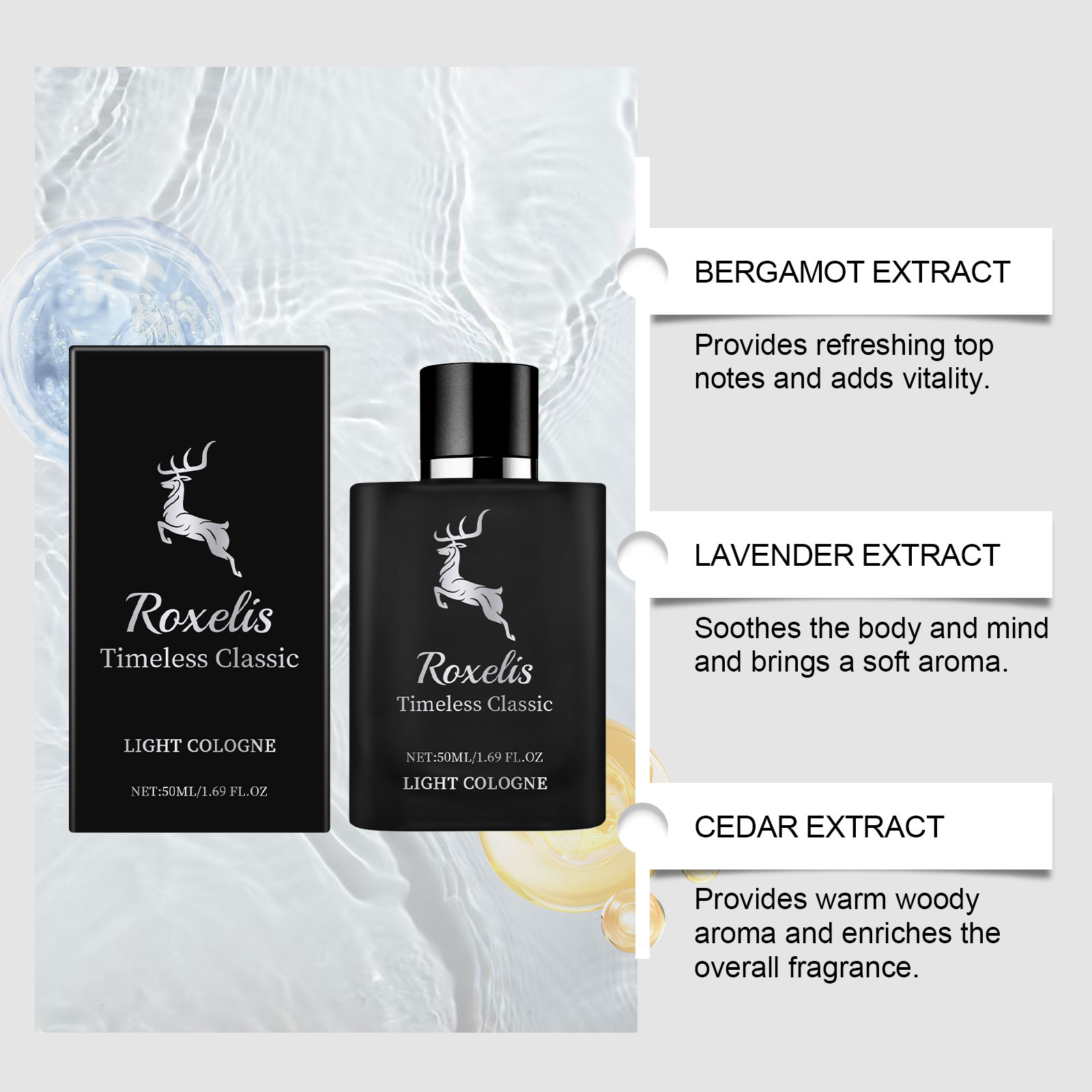 Charm Classic Cologne para Hom - Perfume For Fragrance avaliação e preço
